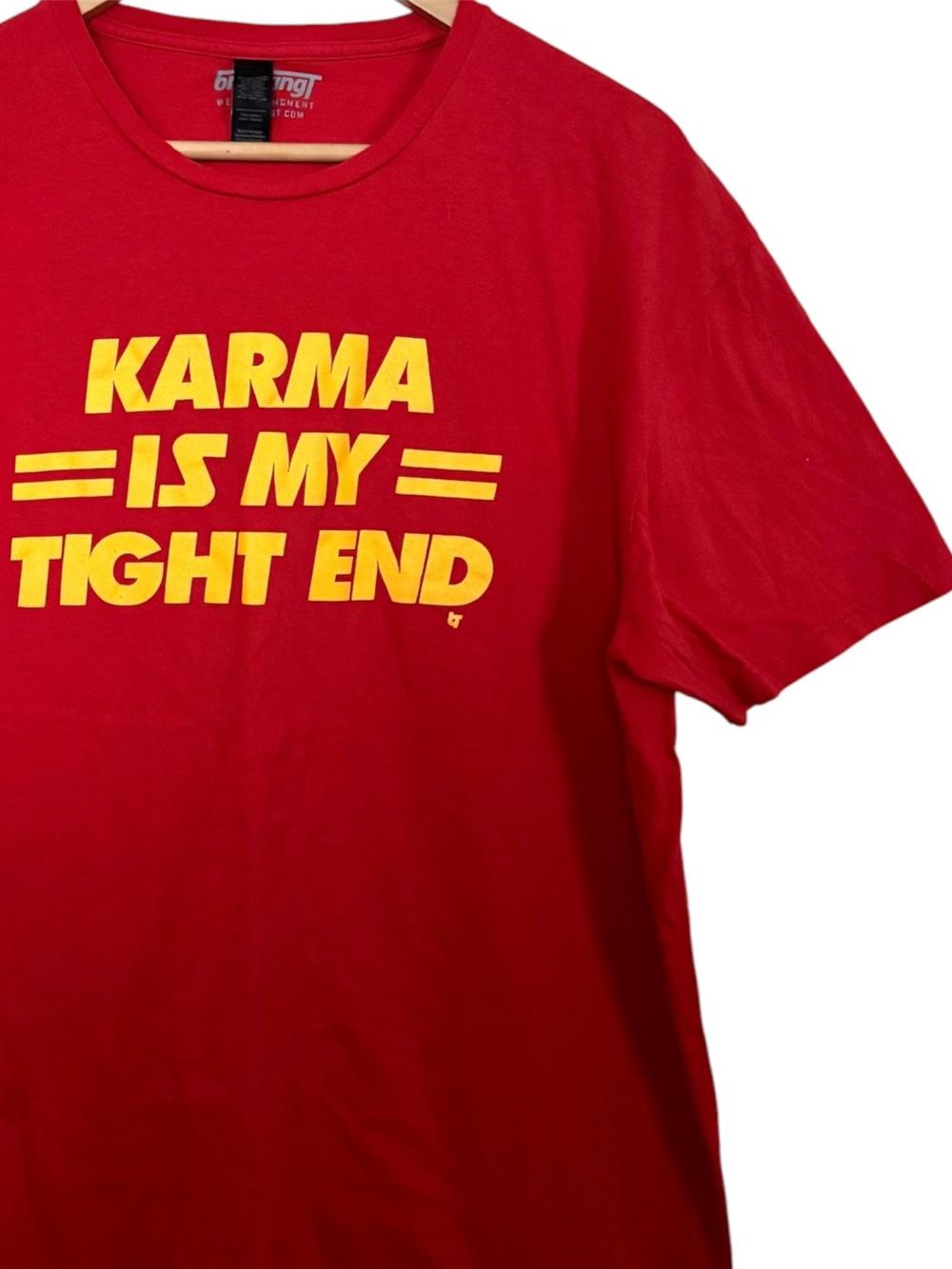 💥 Taylor Swift "Karma Is My Tight End" Short Sleeve Top
